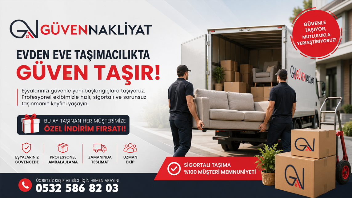 Kayseri Güven Evden Eve Asansörlü Nakliyat Şirketi